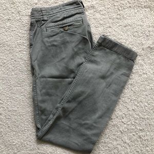 Sage green chino pants from J. Crew